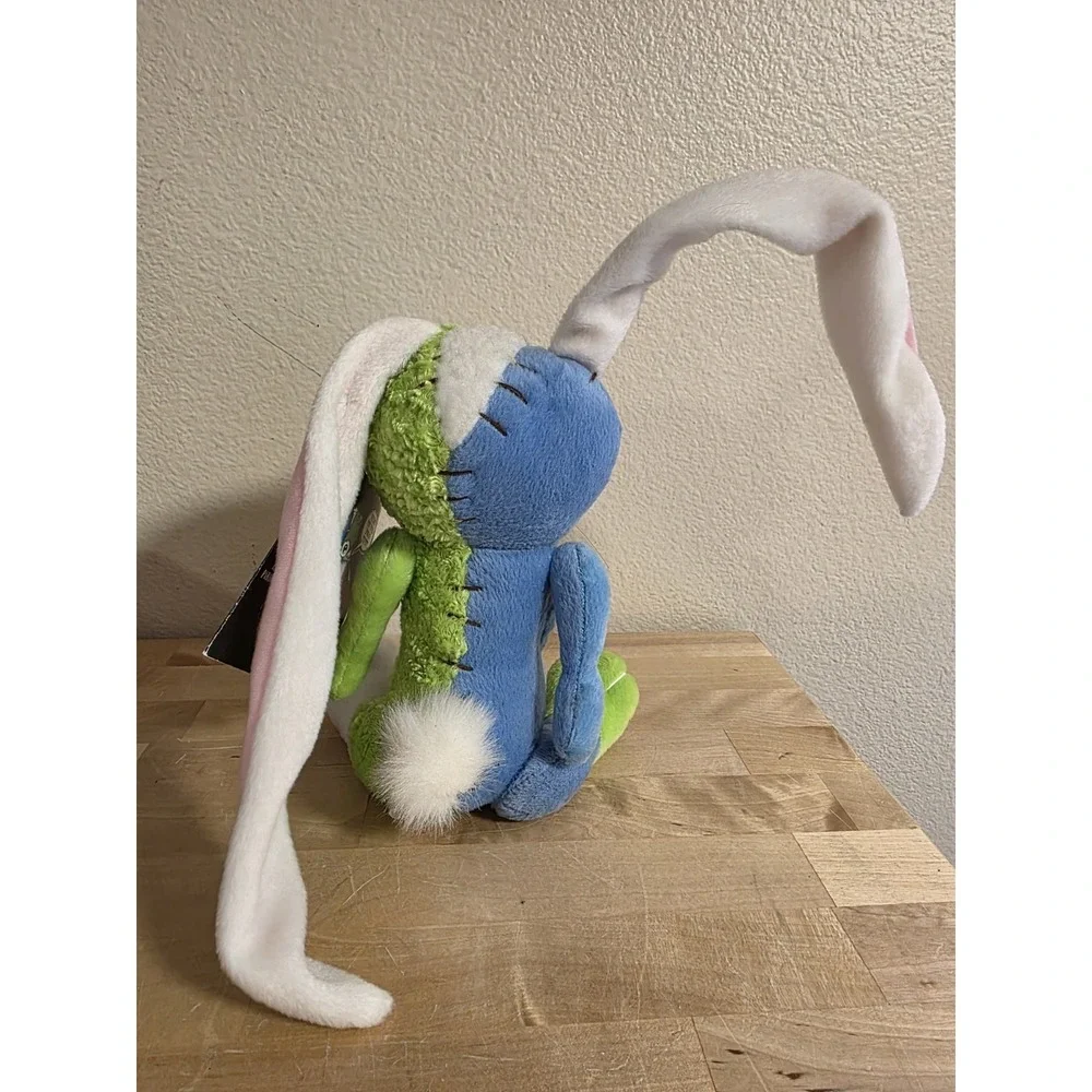 Alex Pardee's Harm Blue Green & Pink Plush Bunny 2003 With Tag Alex Pardee